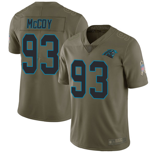 Carolina Panthers Limited Olive Youth Gerald McCoy Jersey NFL Football #93 2017 Salute to Service